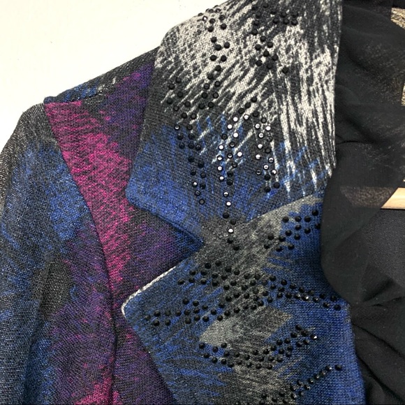 Alberto Makali Multi Color Ruffle Collar Size L - Picture 8 of 8